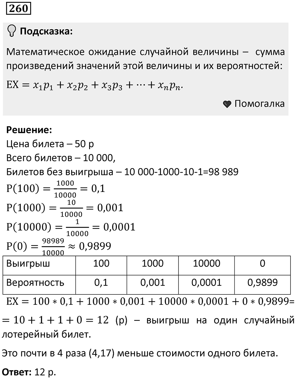 Номер 260 — решение 1