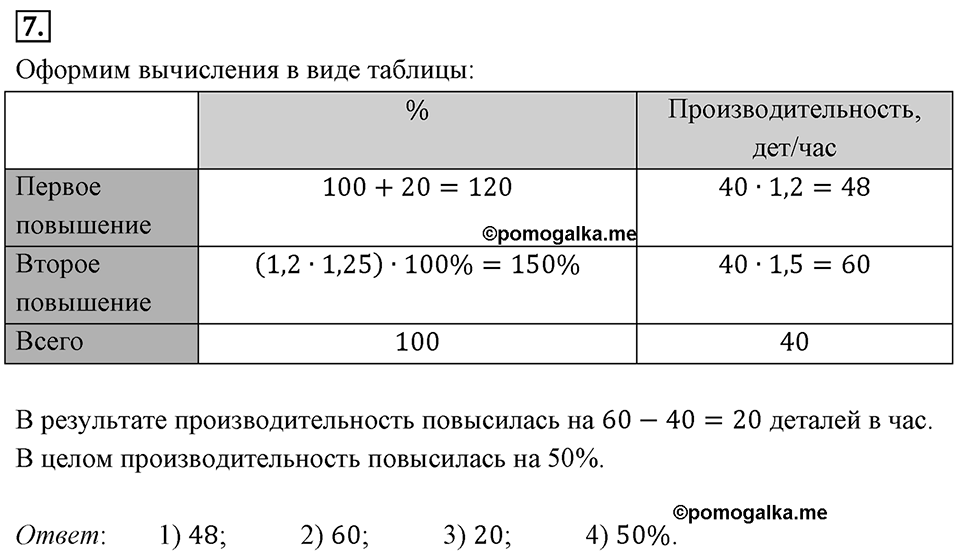 Самостоятельные работы. Вариант 2 С-3 Номер №7 — решение 1