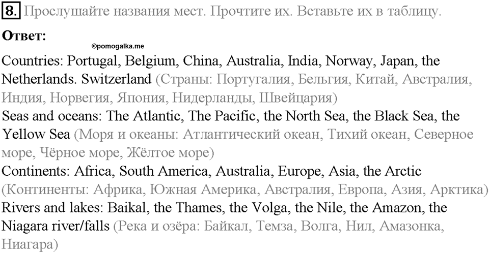 Section 2. Talking about countries and nationalities. Unit 2 номер 8 — решение 1
