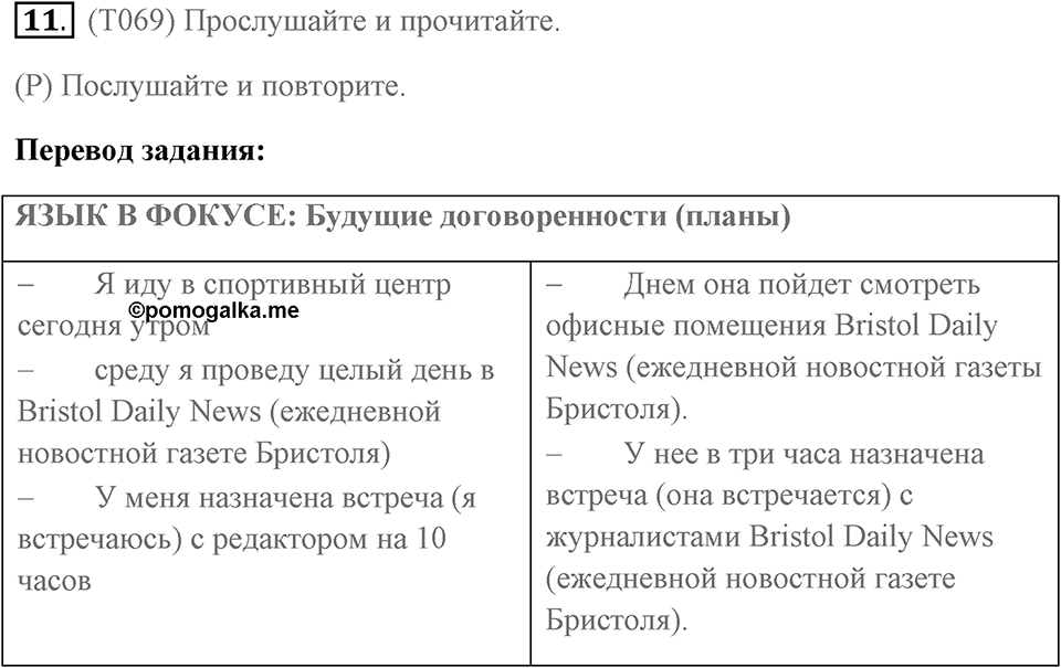 Unit 11. Work experience. Unit 11 задание 11 — решение 1