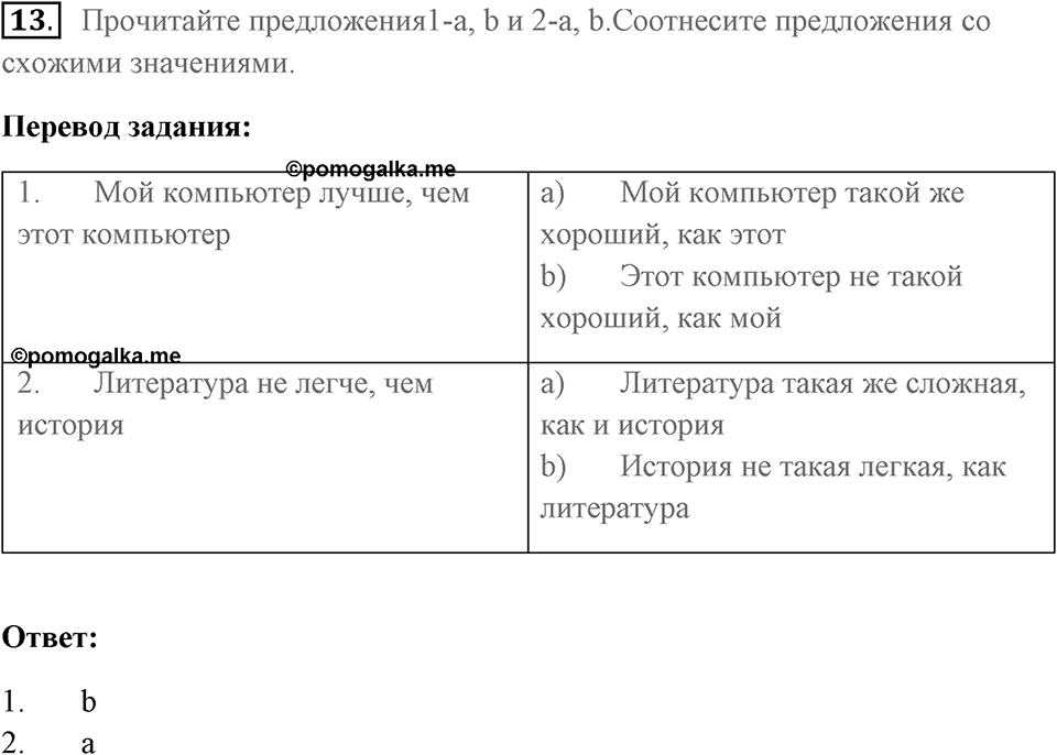 Unit 1. Comparing schools in different countries. Unit 1 задание 13 — решение 1