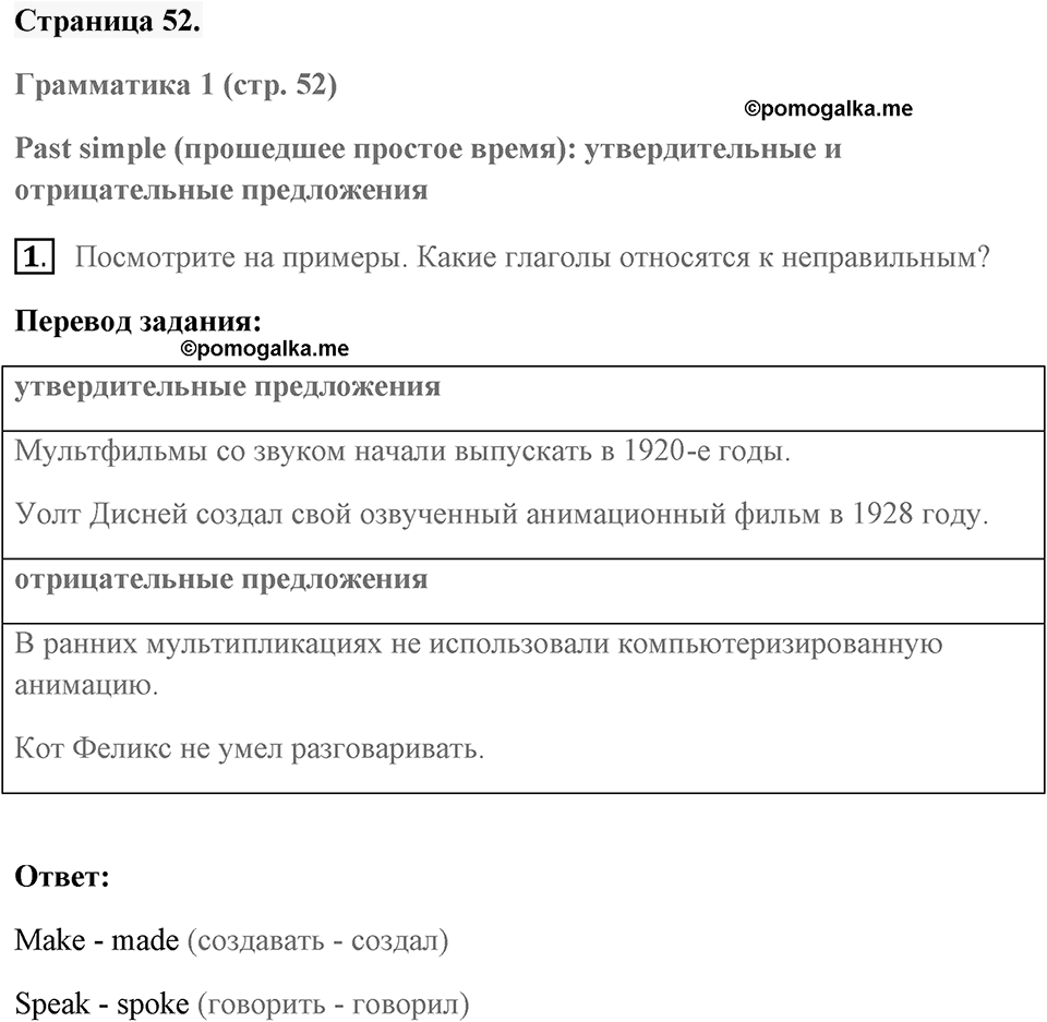Unit 4. Screen Stories. Страница 52 номер №1 — решение 1