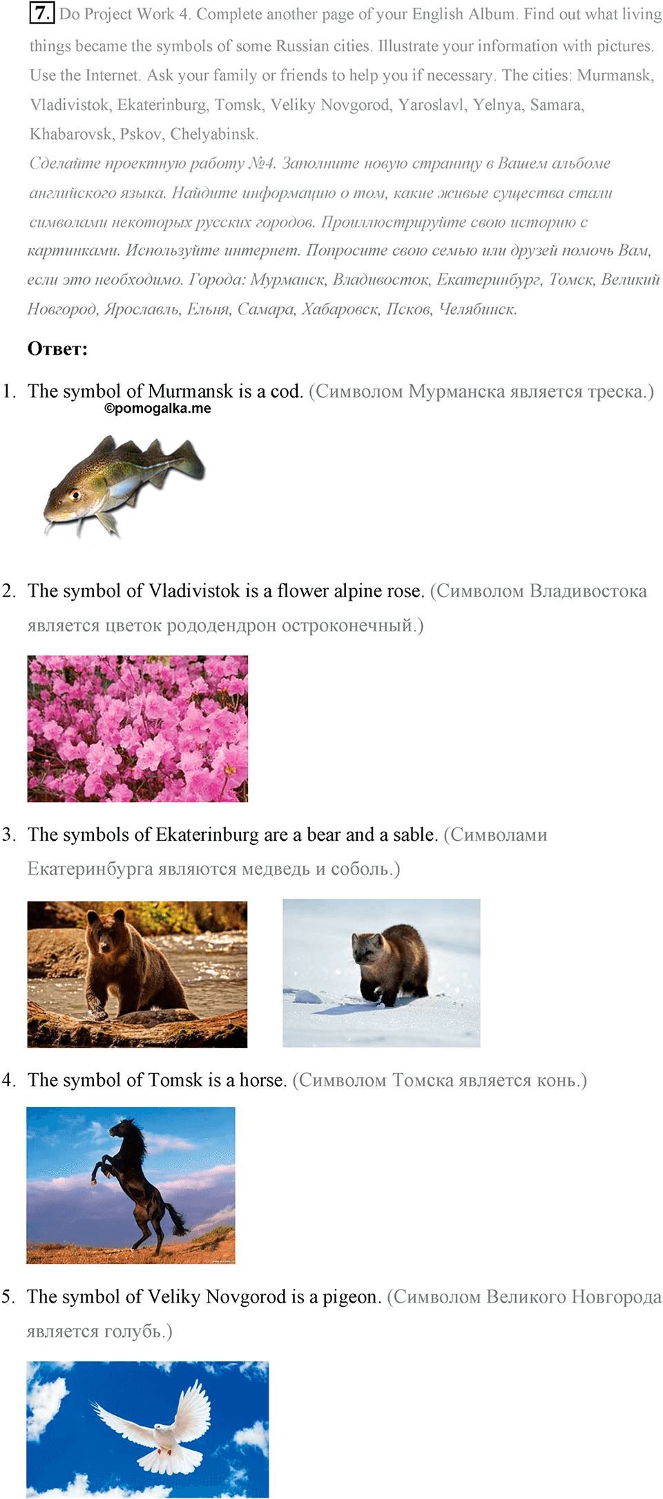 Living Things Around Us. Step 10 Test Yourself номер 7 — решение 1