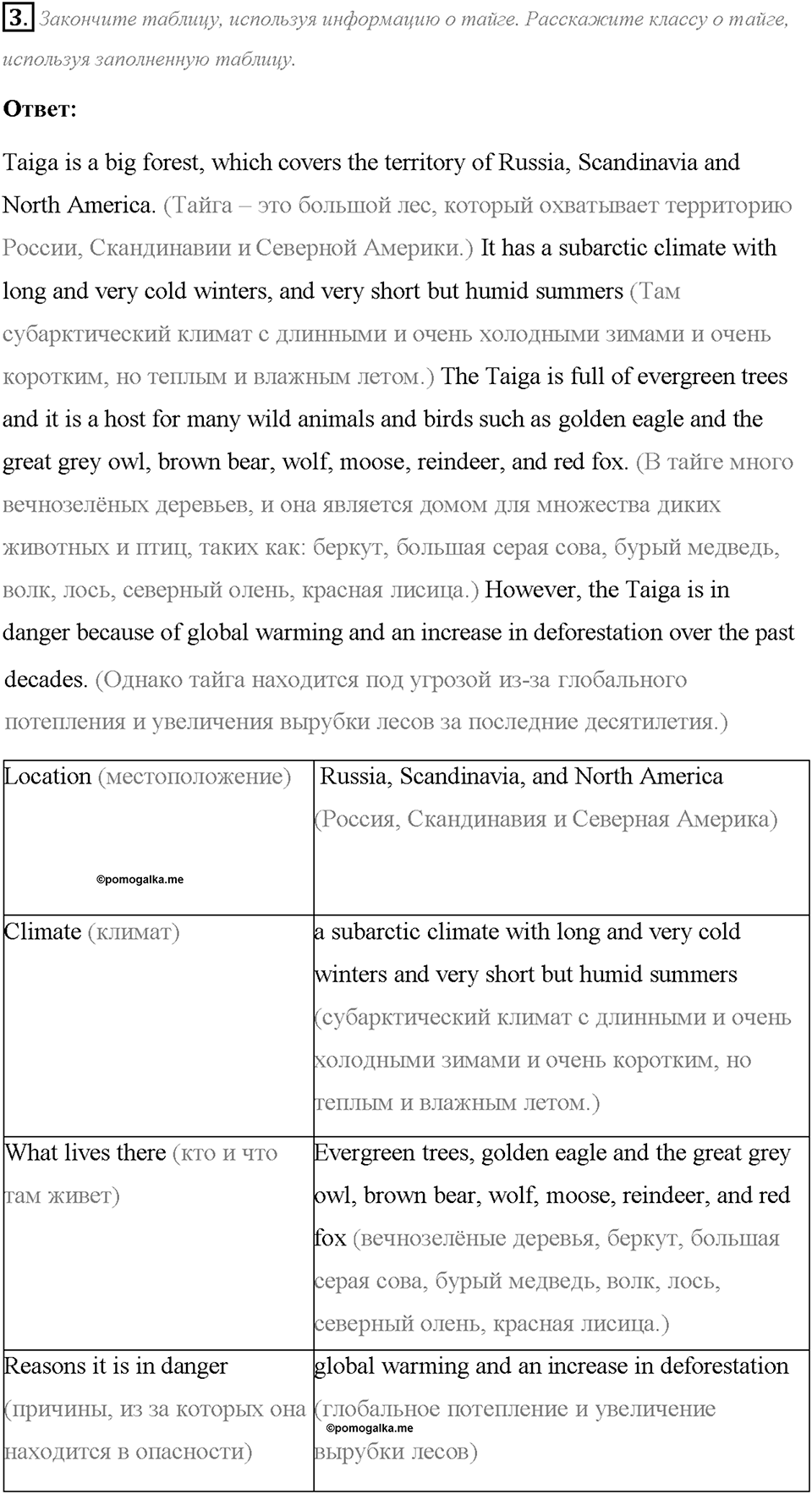Module 3. Страница 60. Reading & Listening. Задание №3 — решение 1