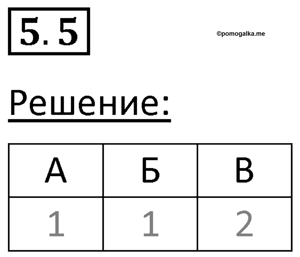 Номер 5.5 — решение 1