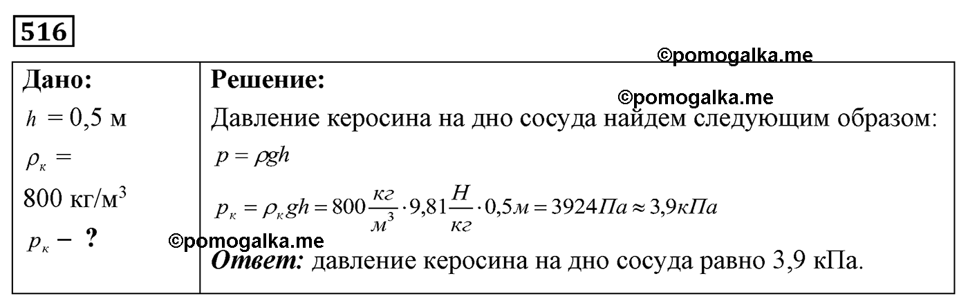 Задача №516 — решение 1