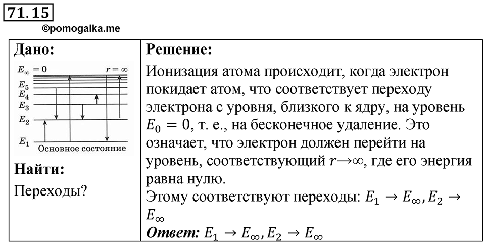 Номер 71.15 — решение 1