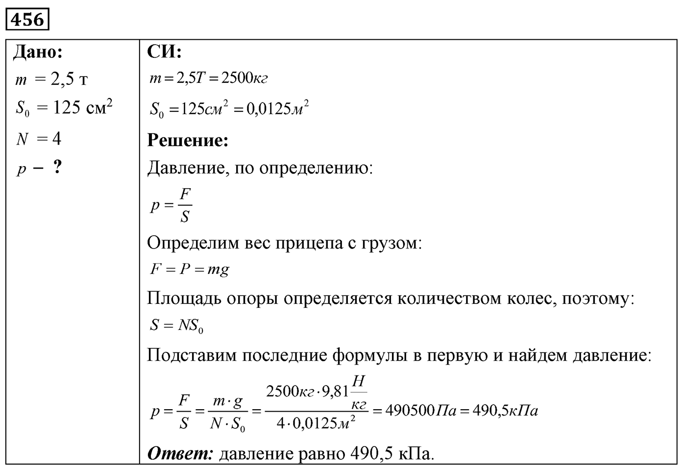 Задача №456 — решение 1