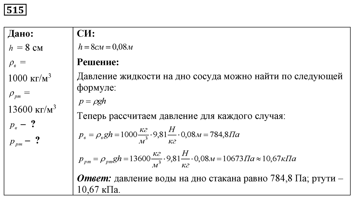 Задача №515 — решение 1