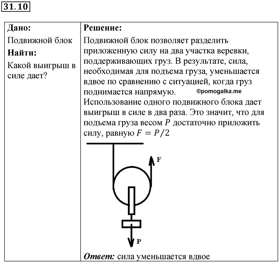 Номер 31.10 — решение 1