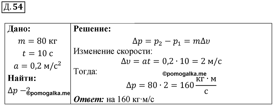 Д. 54 — решение 1