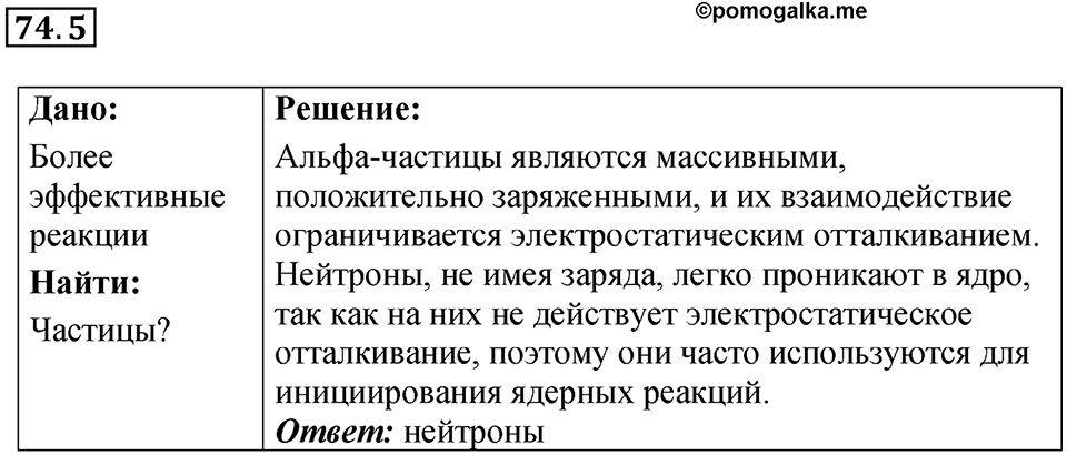 Номер 74.5 — решение 1