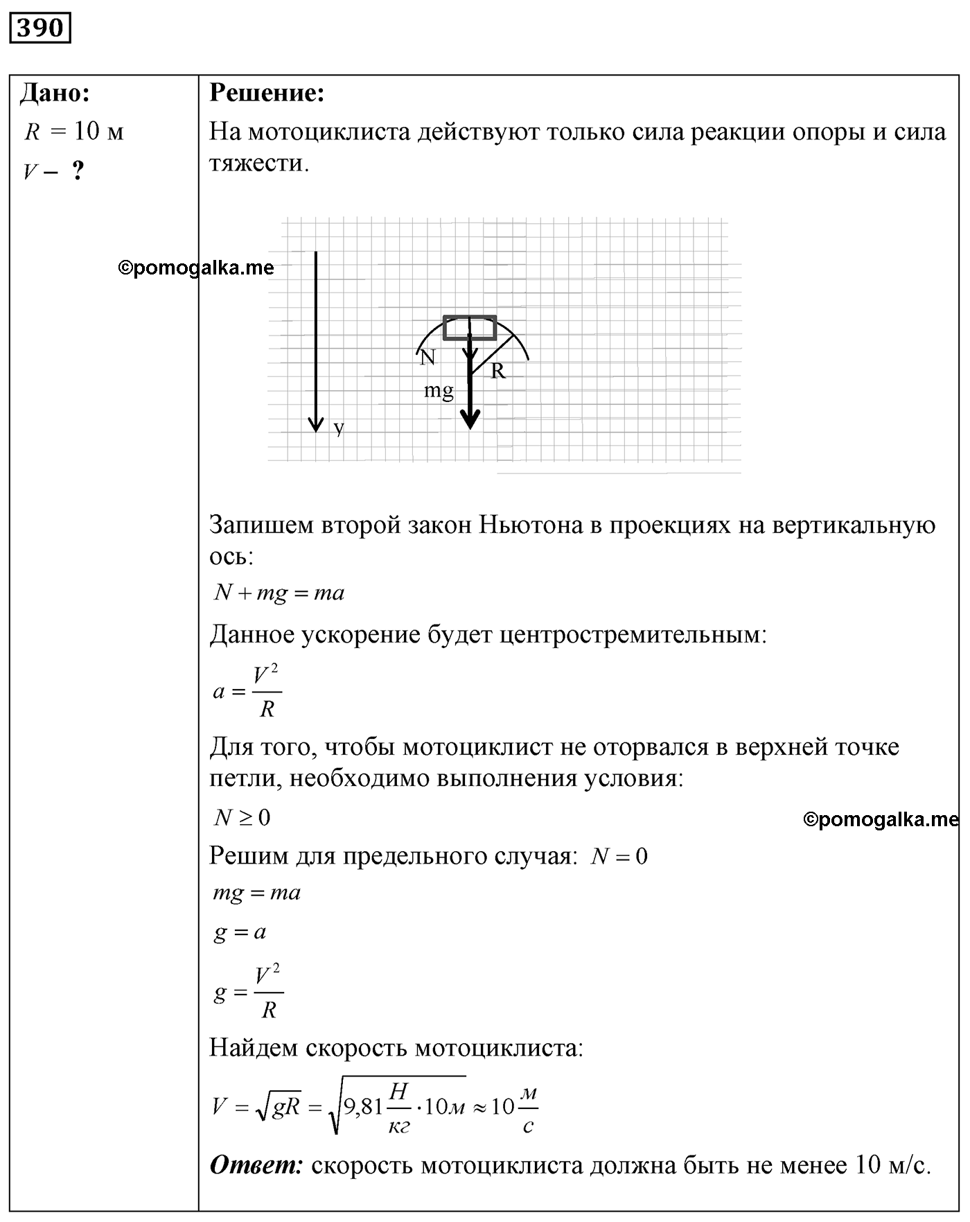 Задача №390 — решение 1