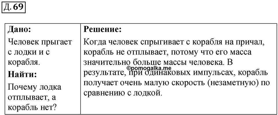 Д. 69 — решение 1