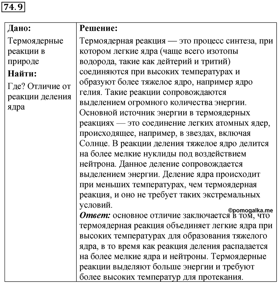 Номер 74.9 — решение 1