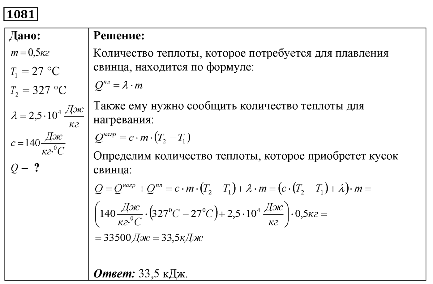 Задача №1081 — решение 1