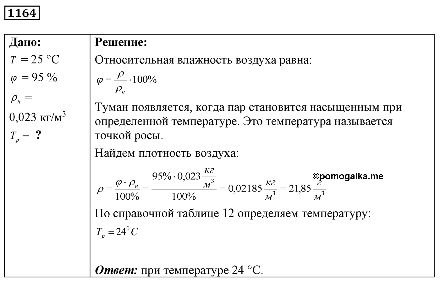 Задача №1164 — решение 1