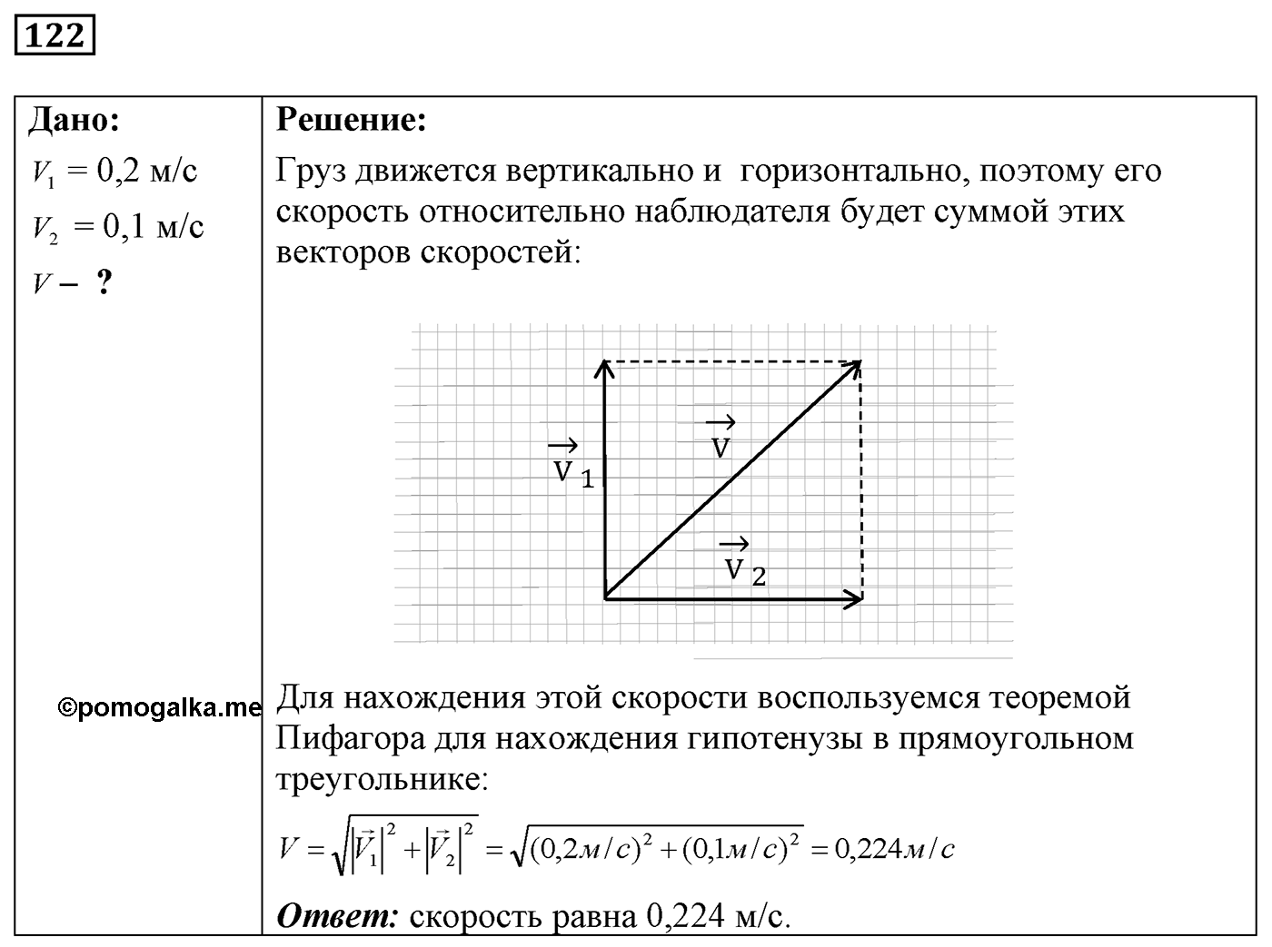 Задача №122 — решение 1