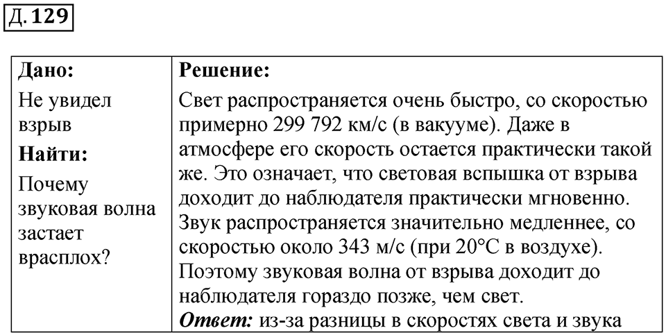 Д. 129 — решение 1