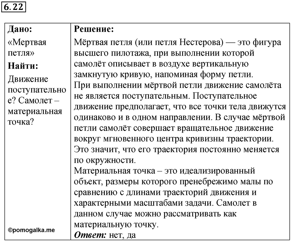 Номер 6.22 — решение 1