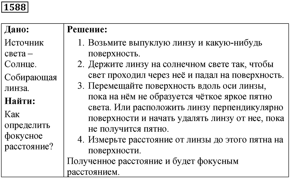 Задача №1588 — решение 1