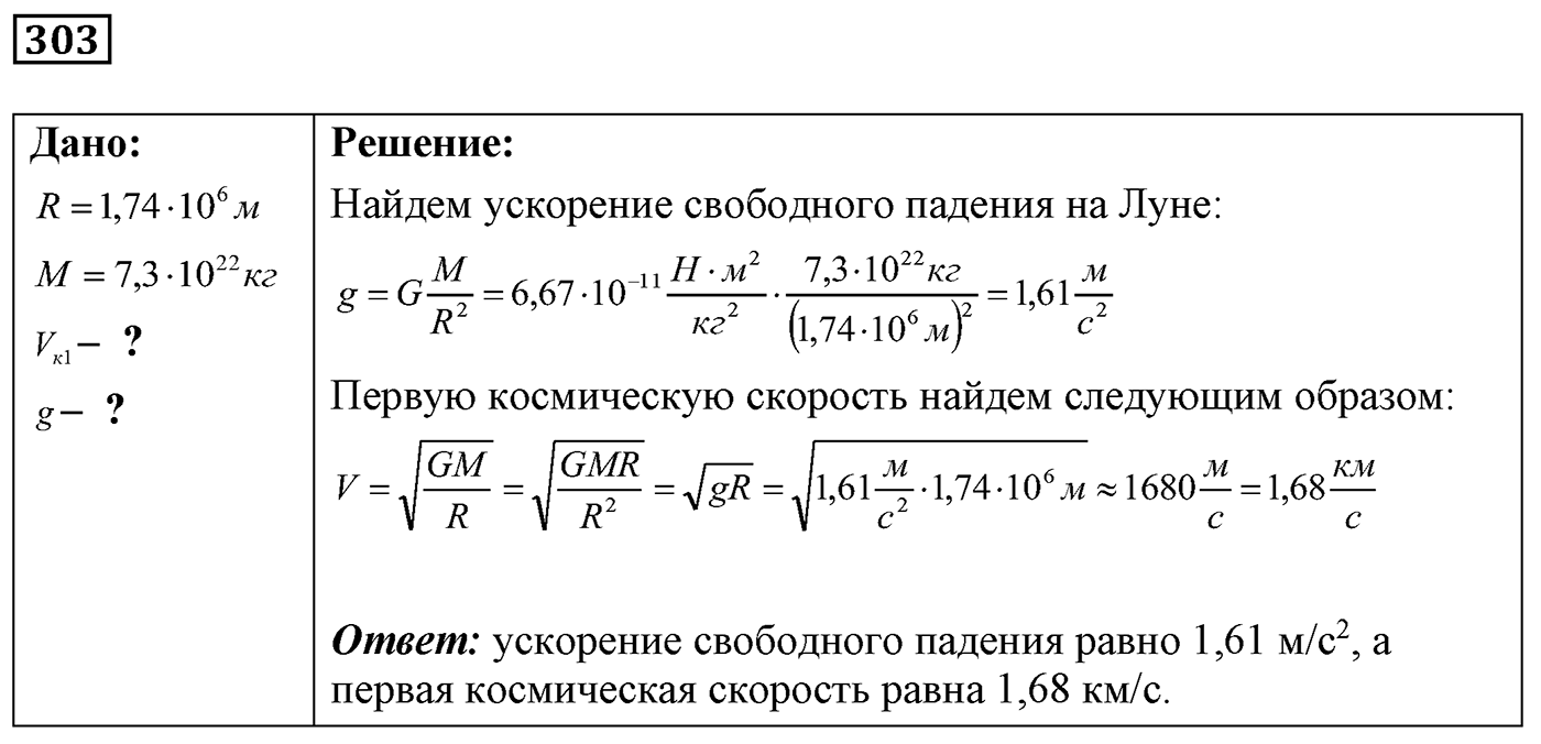 Задача №303 — решение 1