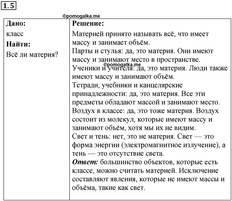 Номер 1.5 — решение 1