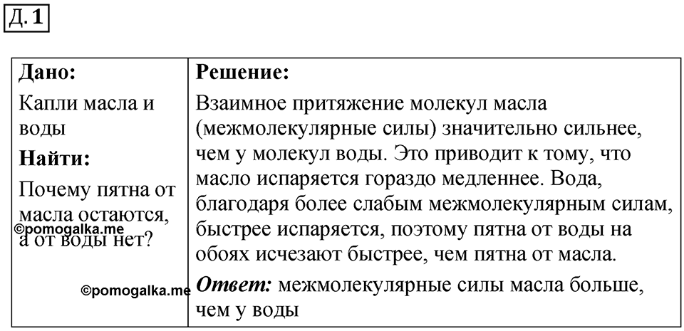 Д. 1 — решение 1