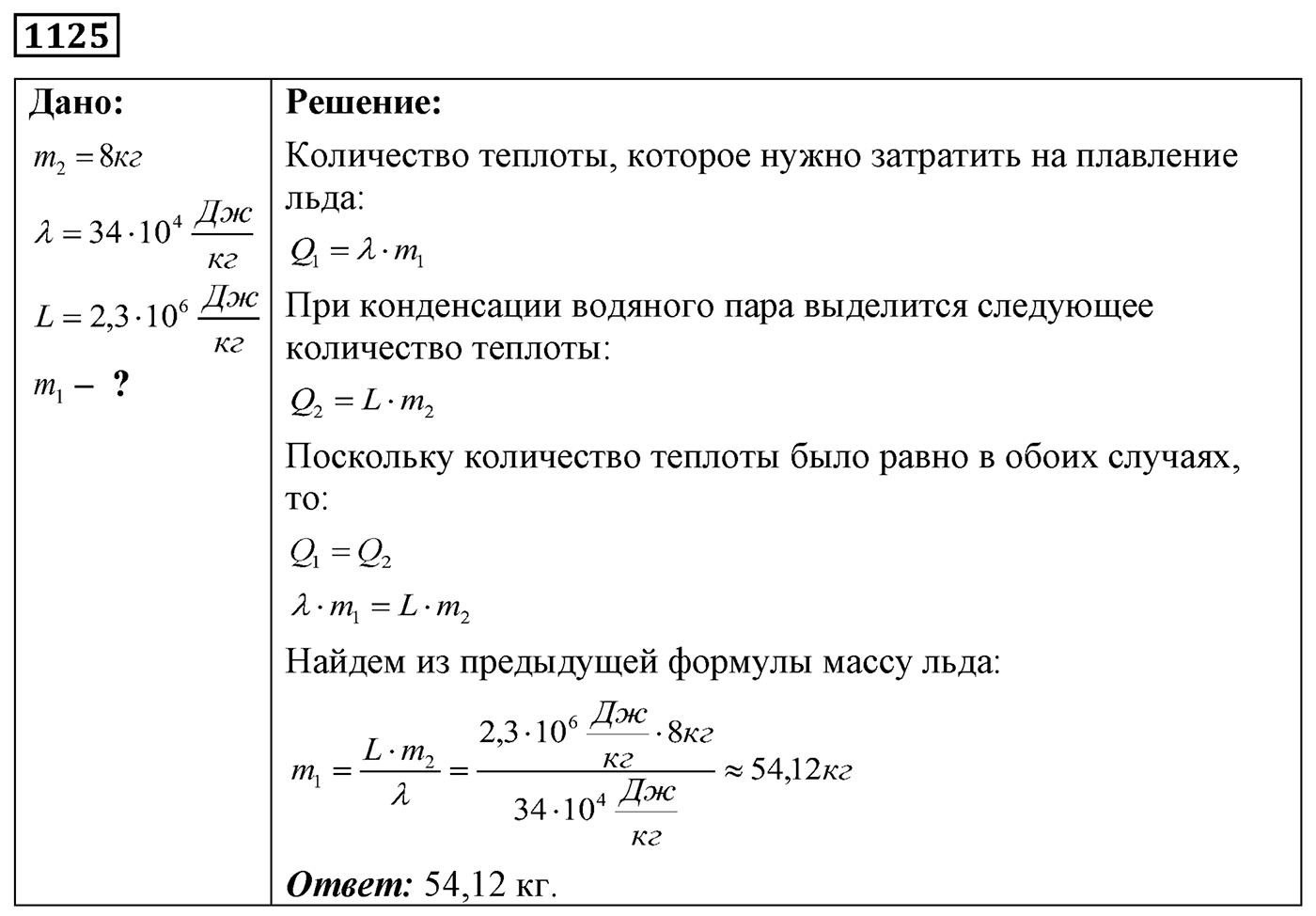 Задача №1125 — решение 1