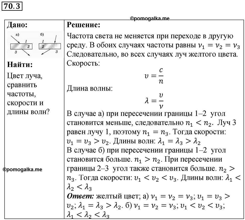 Номер 70.3 — решение 1