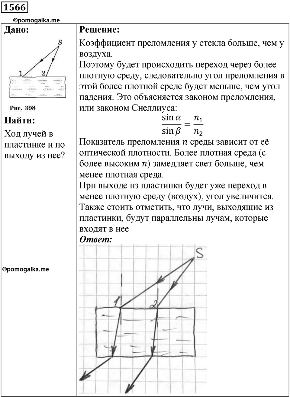 Задача №1566 — решение 1