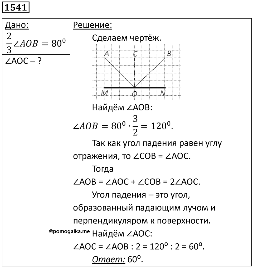 Задача №1541 — решение 1