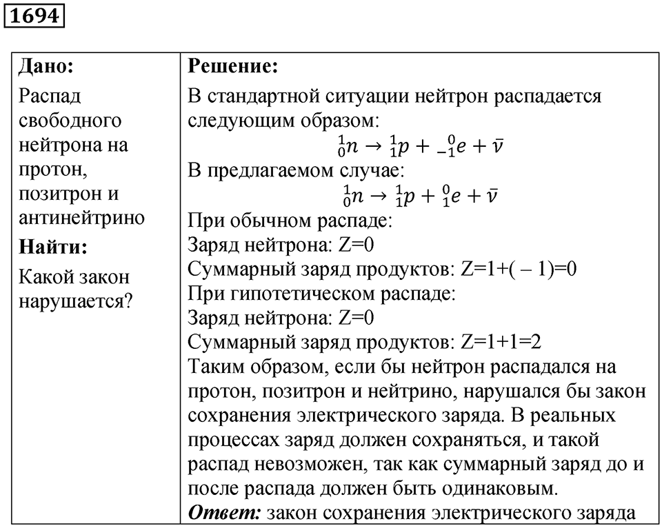 Задача №1694 — решение 1