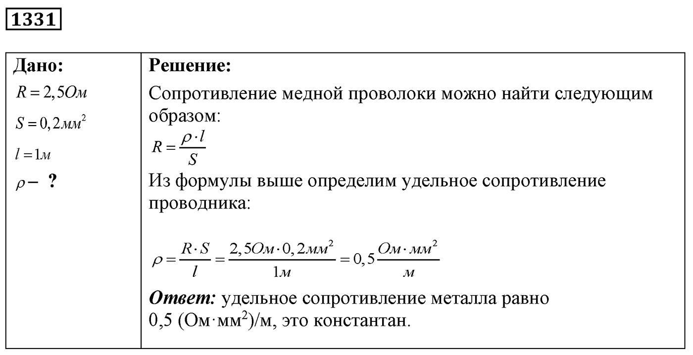 Задача №1331 — решение 1
