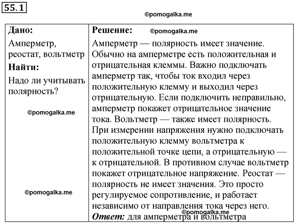 Номер 55.1 — решение 1