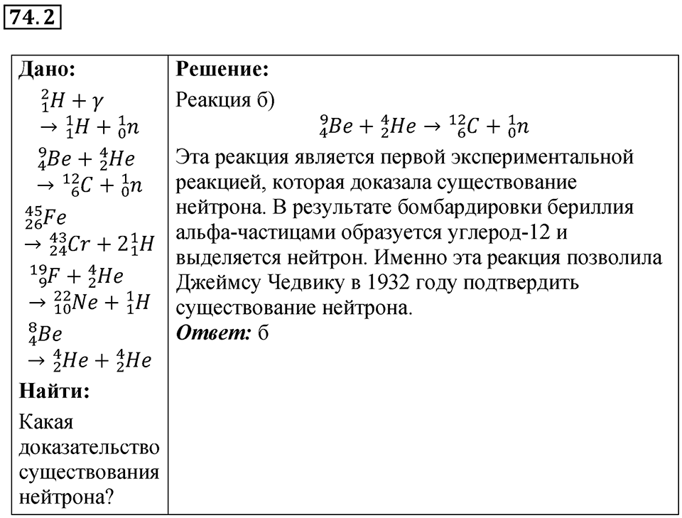 Номер 74.2 — решение 1