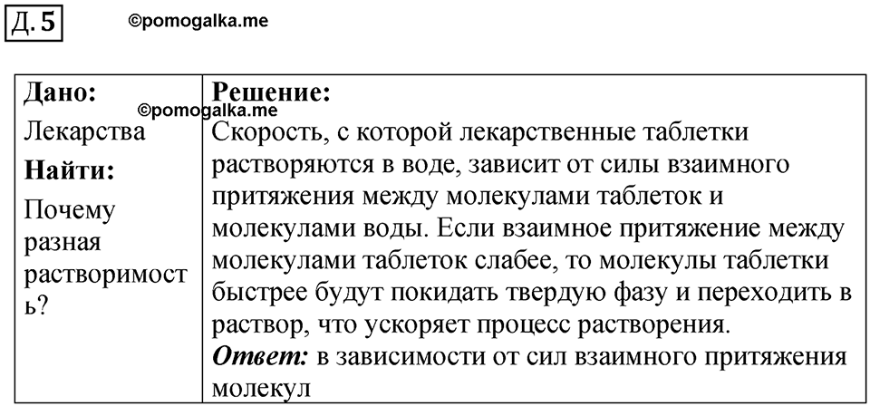 Д. 5 — решение 1