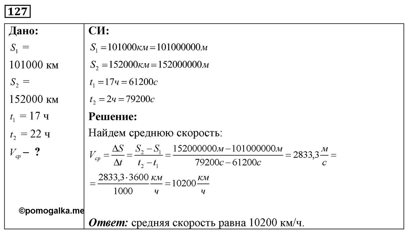 Задача №127 — решение 1