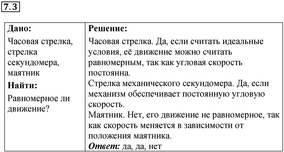 Номер 7.3 — решение 1