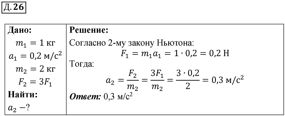 Д. 26 — решение 1
