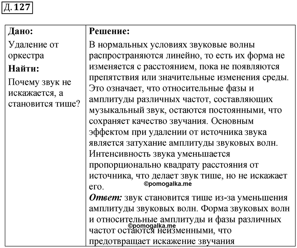 Д. 127 — решение 1