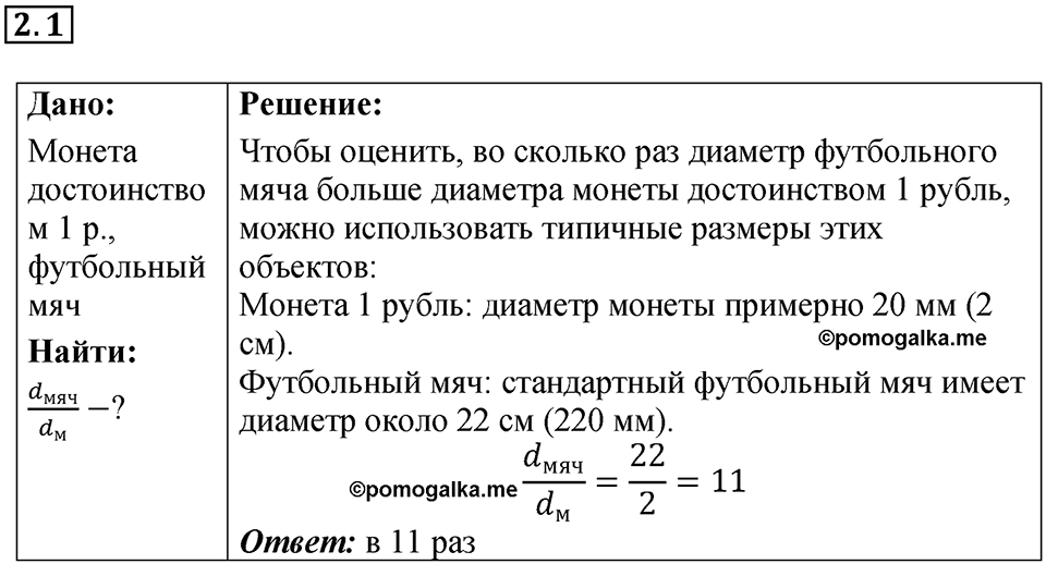 Номер 2.1 — решение 1