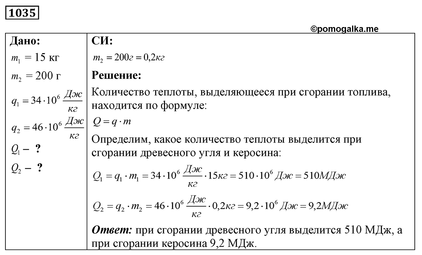 Задача №1035 — решение 1