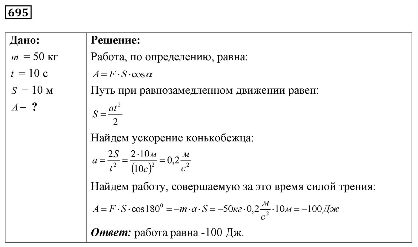 Задача №695 — решение 1