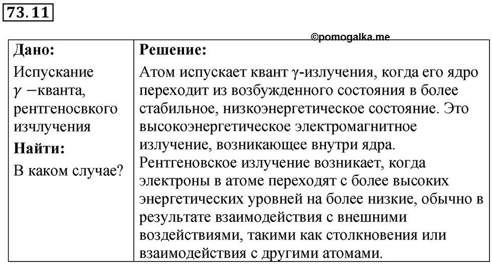 Номер 73.11 — решение 1