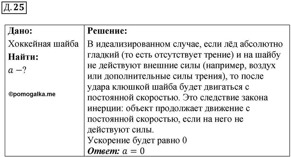 Д. 25 — решение 1