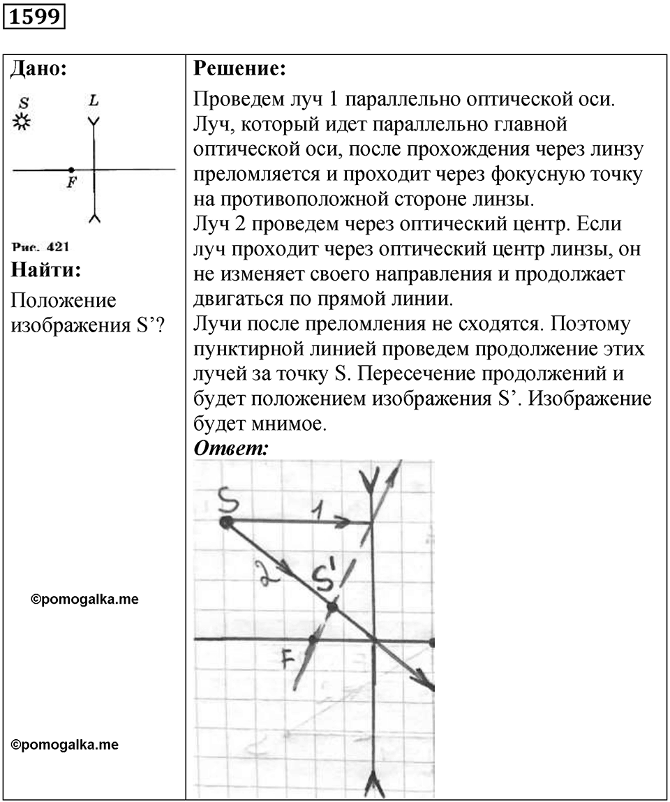 Задача №1599 — решение 1