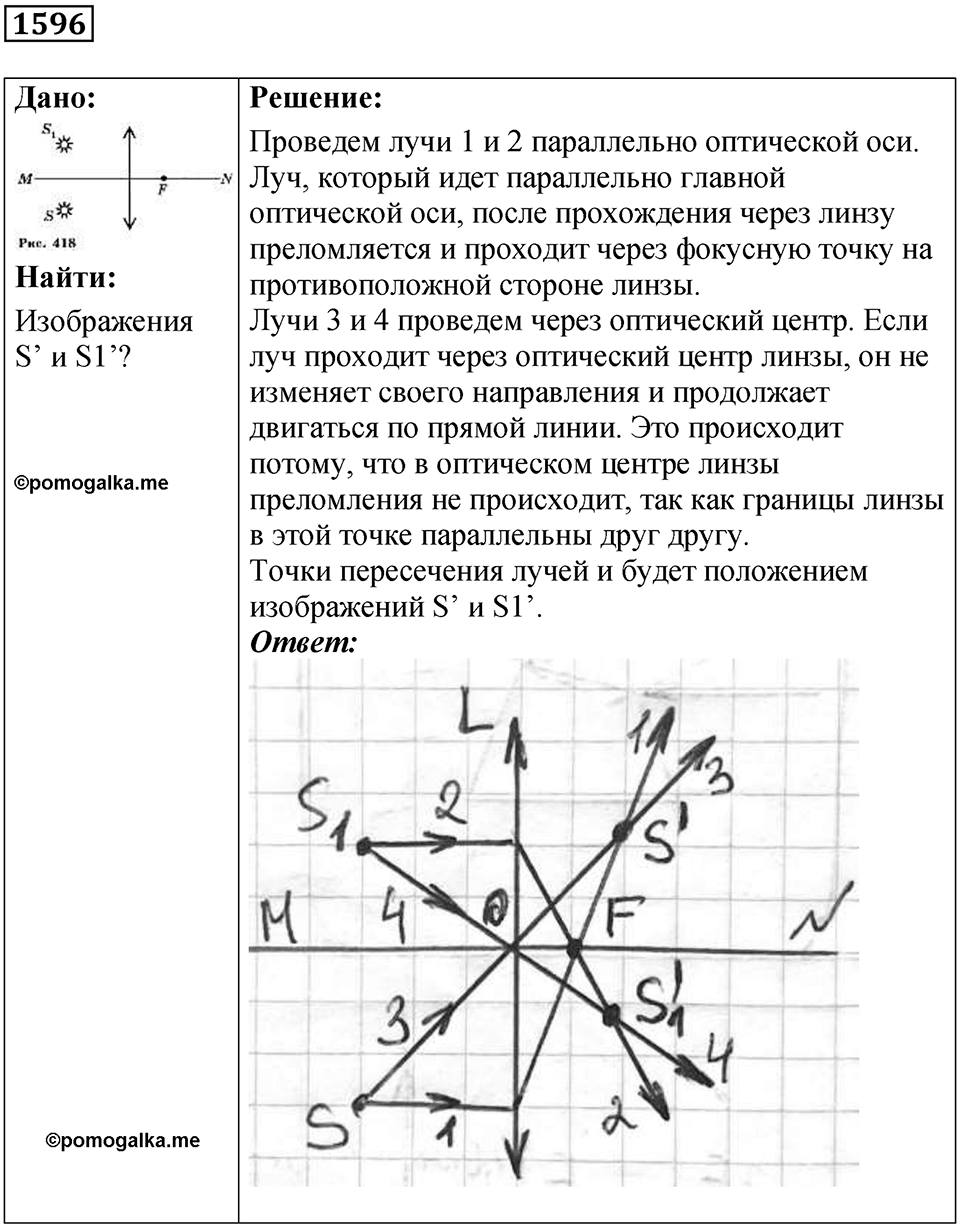 Задача №1596 — решение 1
