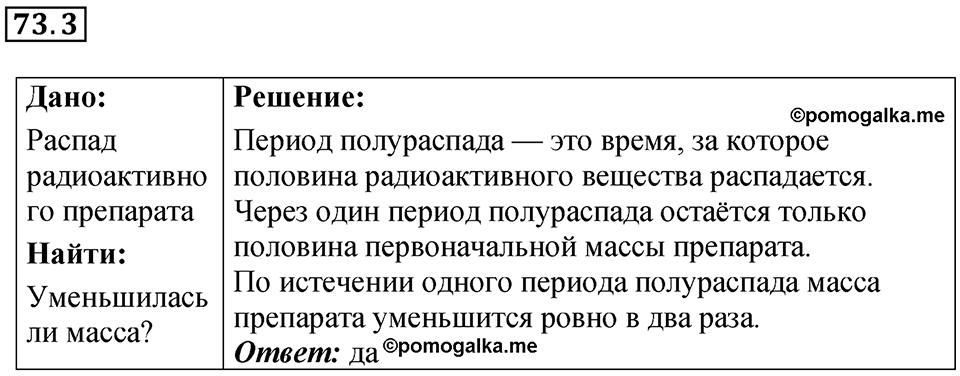Номер 73.3 — решение 1