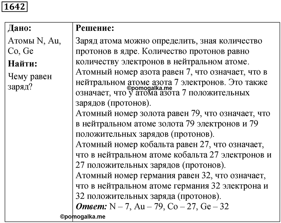 Задача №1642 — решение 1